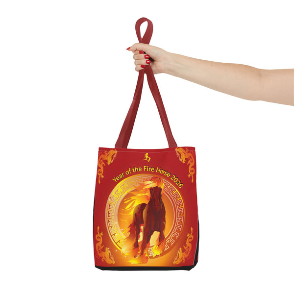 Fire Horse Year Tote Bag – 2026 Lunar New Year Zodiac Tote