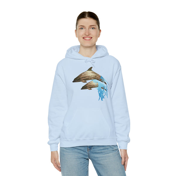 Dolphin Love Unisex Heavy Blend™ Hooded Sweatshirt