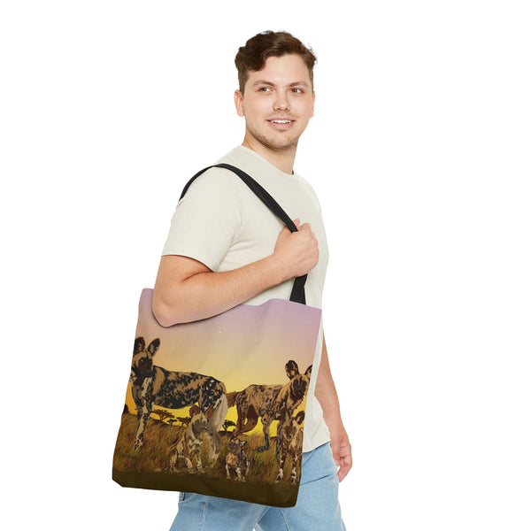 Wild Painted Dogs AOP Tote Bag