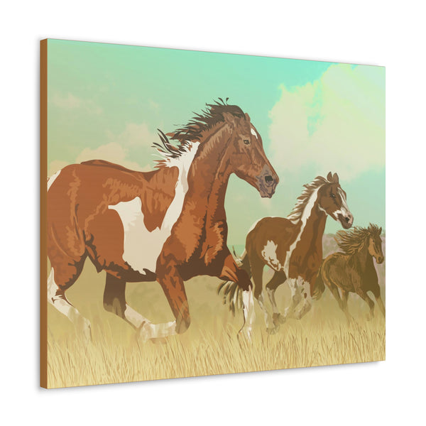 Wild Mustangs Gallery Wraps