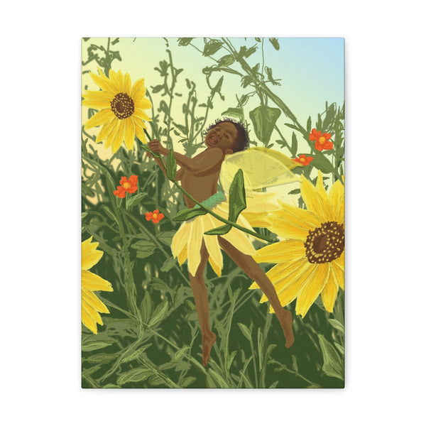 Sunflower Fairy  Canvas Gallery Wraps