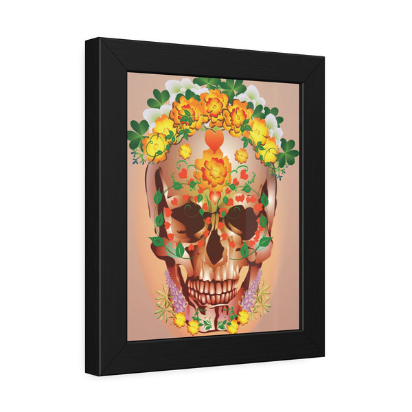 Dia de Muertos with Marigolds Framed Paper Posters