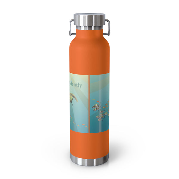 Go Confidently Copper Vacuum Insulated Bottle, 22oz