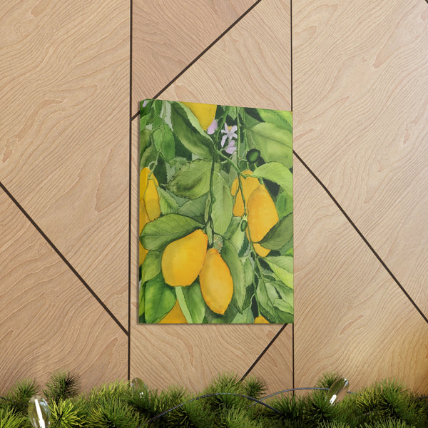 Watercolor Lemons 2 Canvas Gallery Wraps