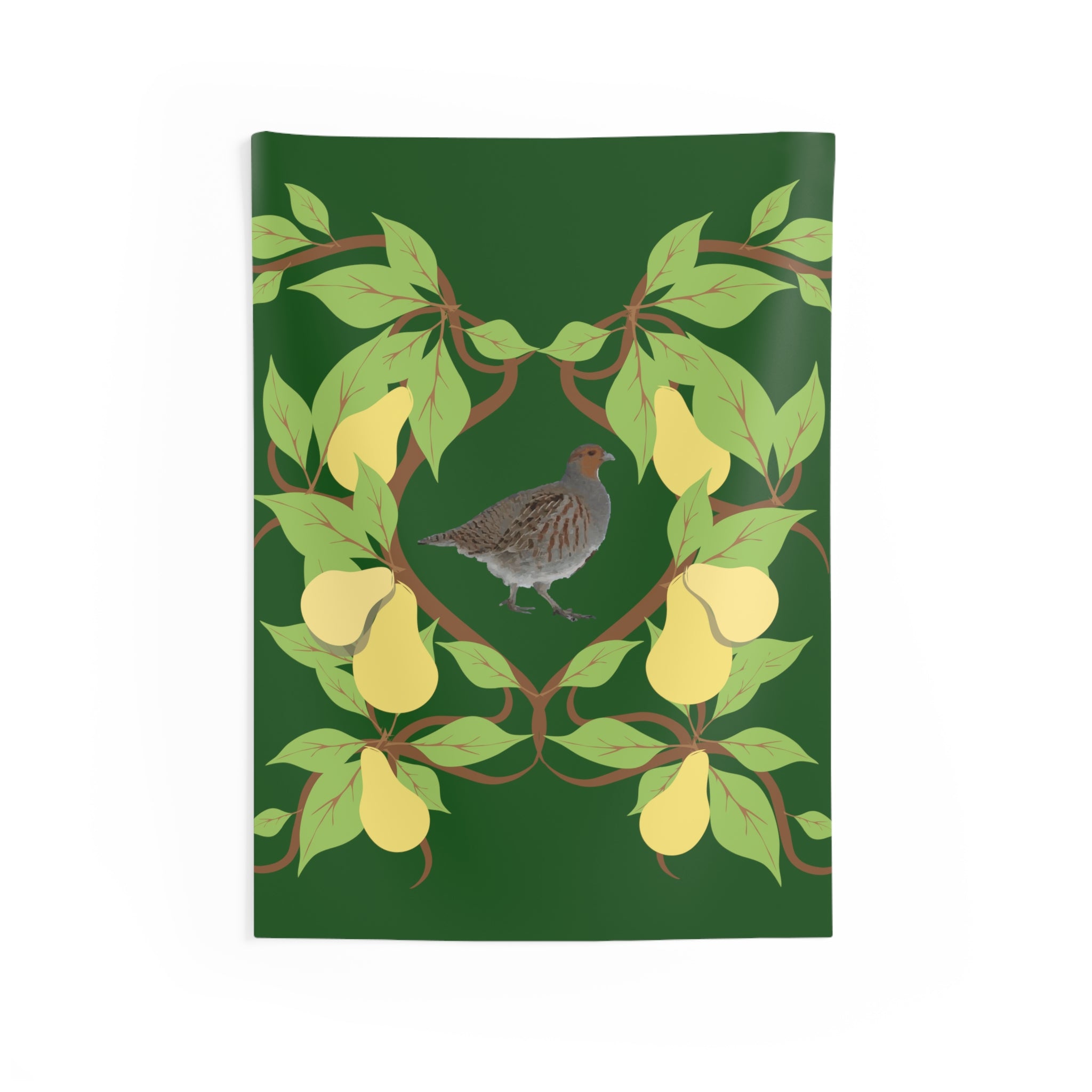 Partridge in a Pear Tree Indoor Wall Tapestries