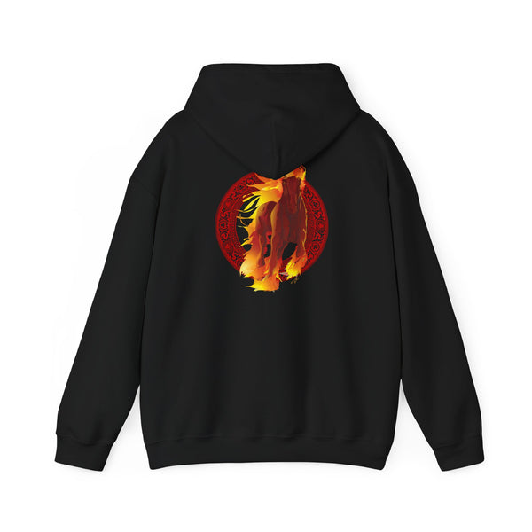 Lunar New Year of the Fire Horse Graphic Hooded Sweatshirt