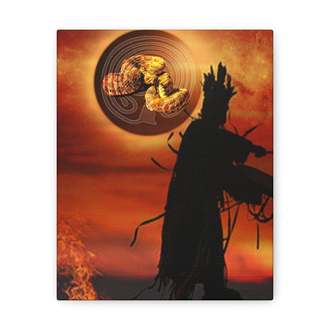 Snake Shaman Canvas Gallery Wraps