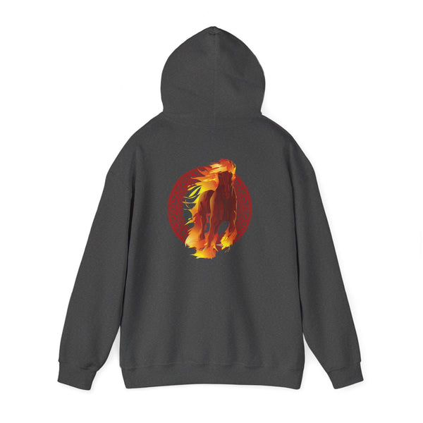 Lunar New Year of the Fire Horse Graphic Hooded Sweatshirt