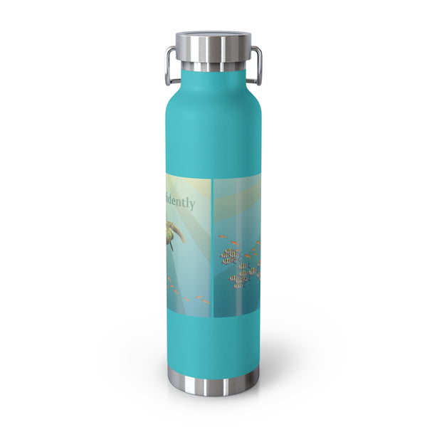 Go Confidently Copper Vacuum Insulated Bottle, 22oz