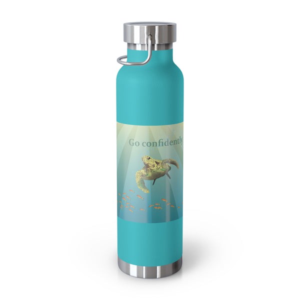 Go Confidently Copper Vacuum Insulated Bottle, 22oz