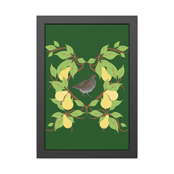 Partridge in a Pear Tree Framed Paper Posters