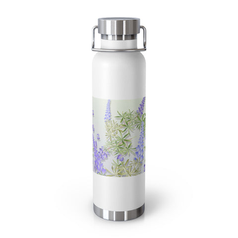 Lupins Copper Vacuum Insulated Bottle, 22oz