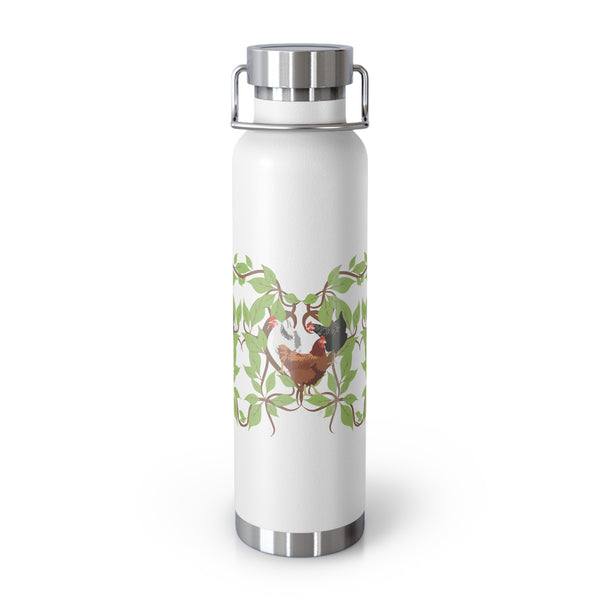Three French Hens Copper Vacuum Insulated Bottle, 22oz