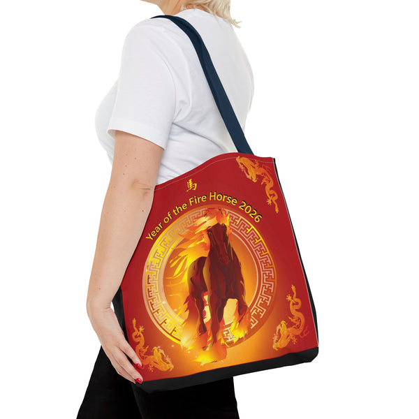 Fire Horse Year Tote Bag – 2026 Lunar New Year Zodiac Tote