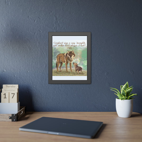 Sing Love Framed Paper Posters