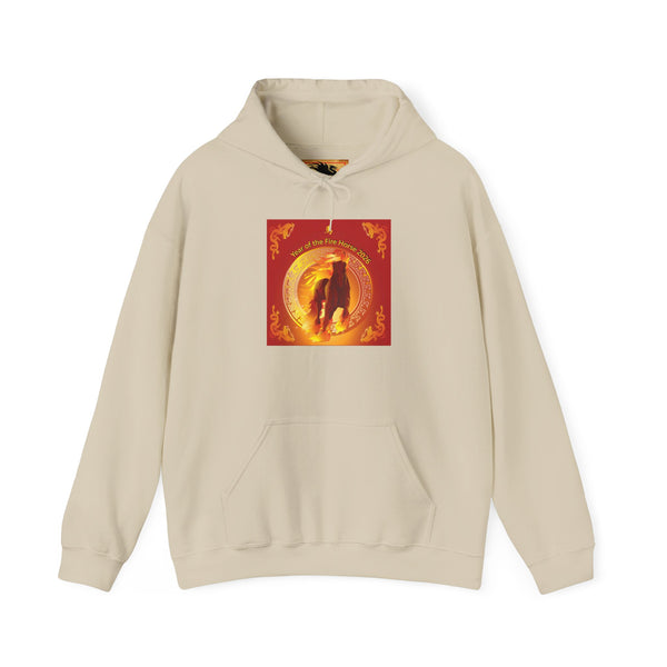Lunar New Year of the Fire Horse Graphic Hooded Sweatshirt