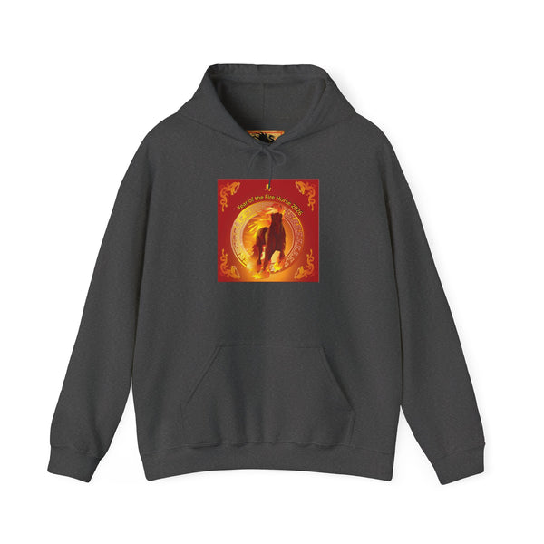 Lunar New Year of the Fire Horse Graphic Hooded Sweatshirt