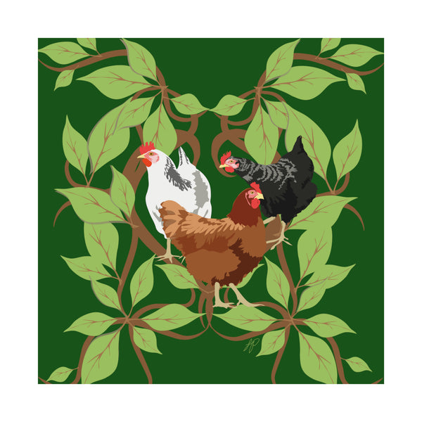 Three French Hens Premium Matte vertical posters