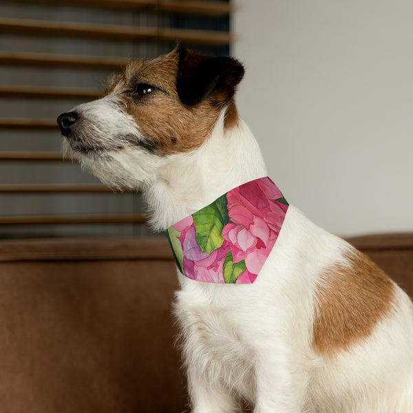 Pink Bougainvillea Pet Bandana Collar