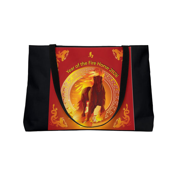Year of the Fire Horse Tote Bag — Lunar New Year Weekender Tote