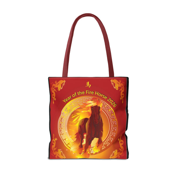 Fire Horse Year Tote Bag – 2026 Lunar New Year Zodiac Tote