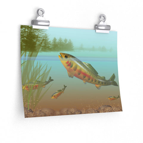 Golden Trout Premium Matte horizontal posters