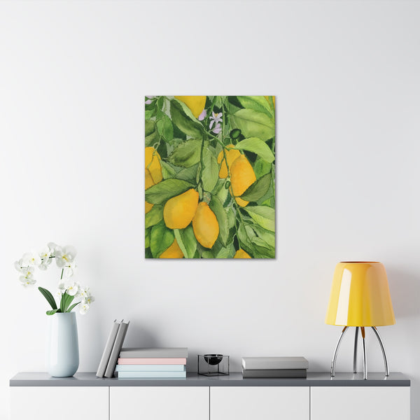 Watercolor Lemons 2 Canvas Gallery Wraps