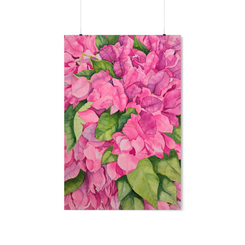 Pink Flowers Premium Matte vertical posters