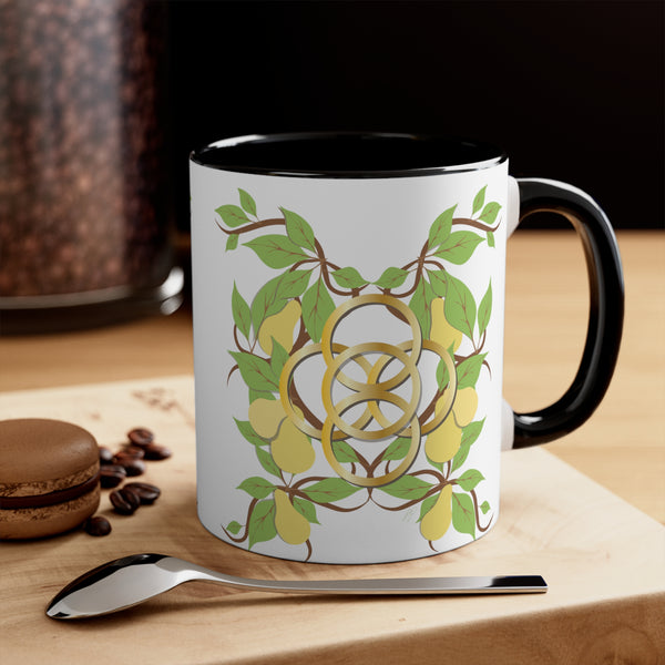 Five Golden Rings Accent Coffee Mug, 11oz