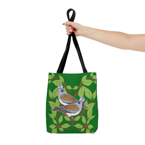 Two Turtle Doves Birds of Christmas Tote Bag