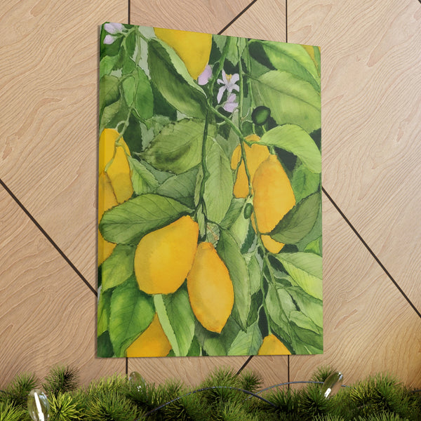 Watercolor Lemons 2 Canvas Gallery Wraps