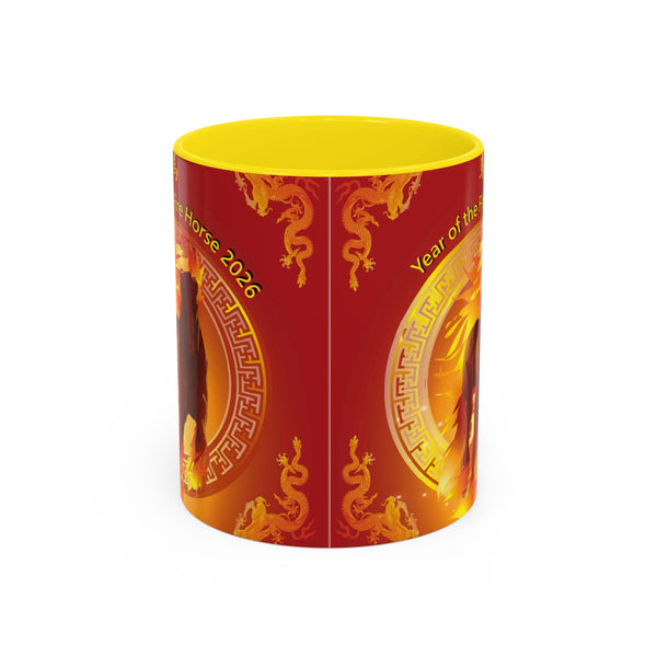 Year of the Fire Horse Coffee Mug – 2026 Chinese Zodiac Accent Mug