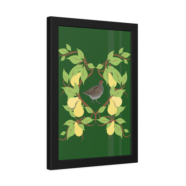 Partridge in a Pear Tree Framed Paper Posters