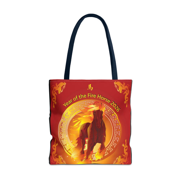 Fire Horse Year Tote Bag – 2026 Lunar New Year Zodiac Tote