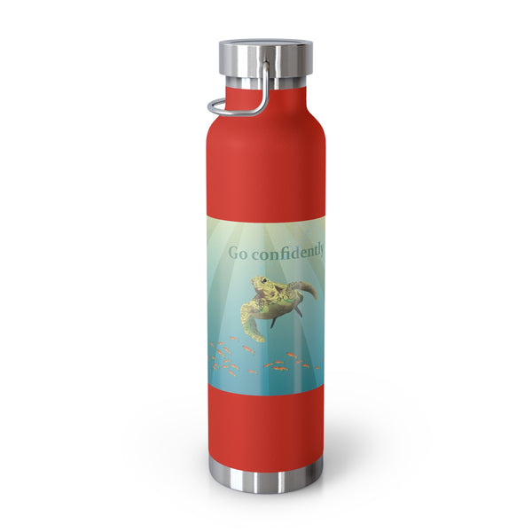 Go Confidently Copper Vacuum Insulated Bottle, 22oz