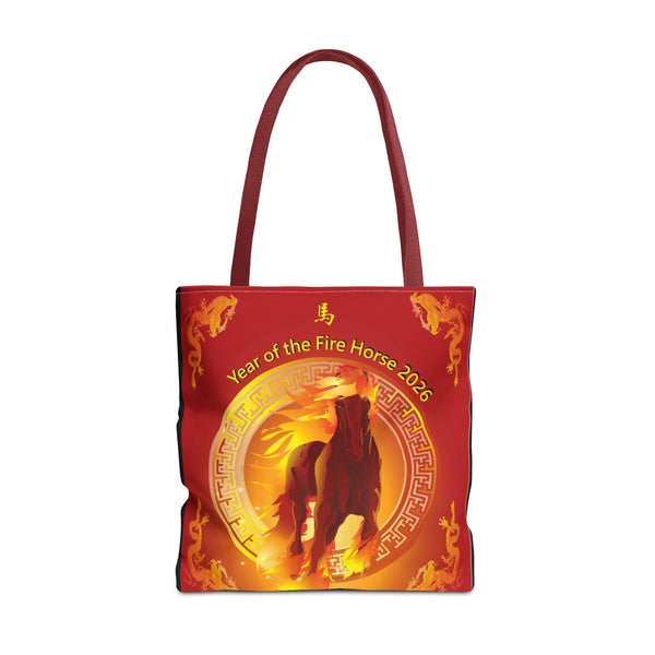 Fire Horse Year Tote Bag – 2026 Lunar New Year Zodiac Tote