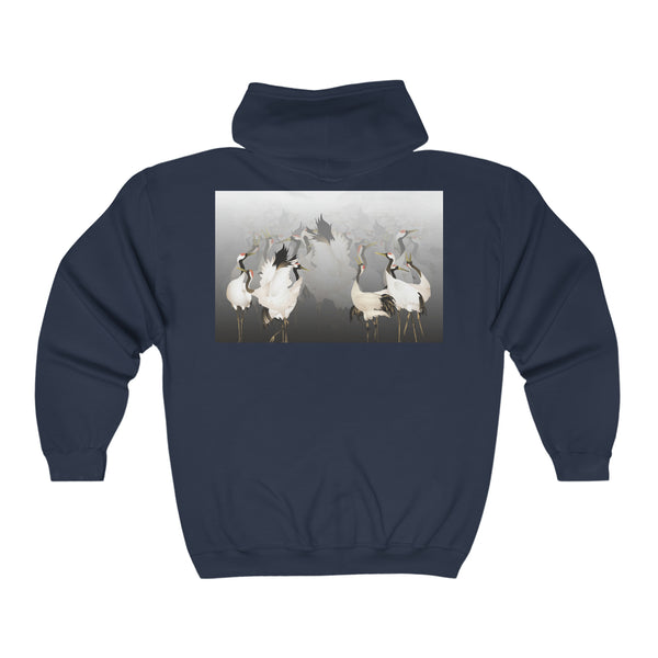 Lucky Cranes Unisex Heavy Blend™ Full Zip Hooded Sweatshirt