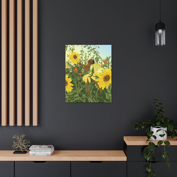 Sunflower Fairy  Canvas Gallery Wraps
