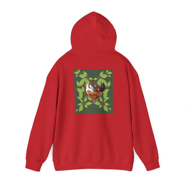 Three French Hens  Unisex Heavy Blend™ Hooded Sweatshirt