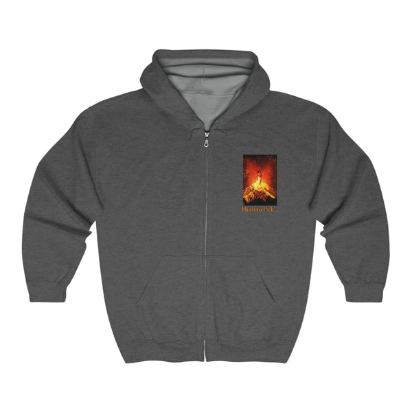Madam Pele, Volcano Goddess Unisex Heavy Blend™ Full Zip Hooded Sweatshirt
