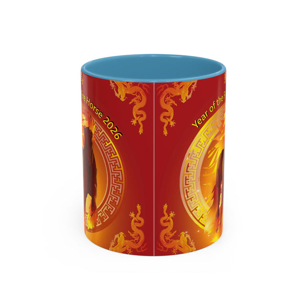 Year of the Fire Horse Coffee Mug – 2026 Chinese Zodiac Accent Mug