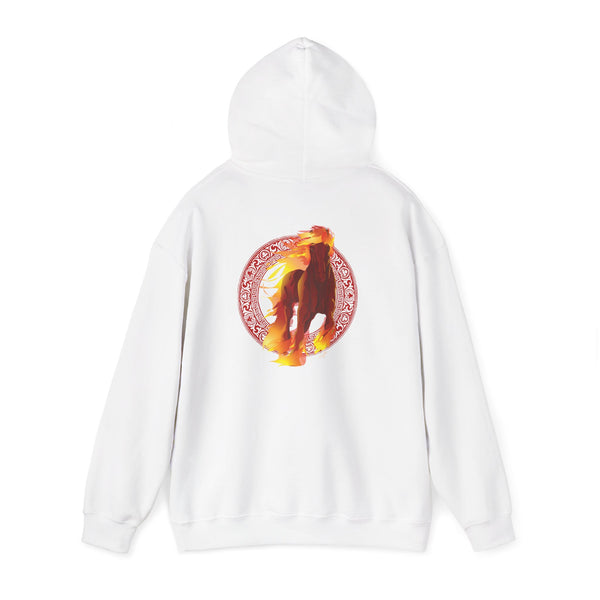 Lunar New Year of the Fire Horse Graphic Hooded Sweatshirt
