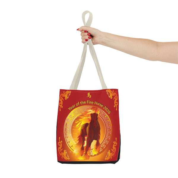 Fire Horse Year Tote Bag – 2026 Lunar New Year Zodiac Tote