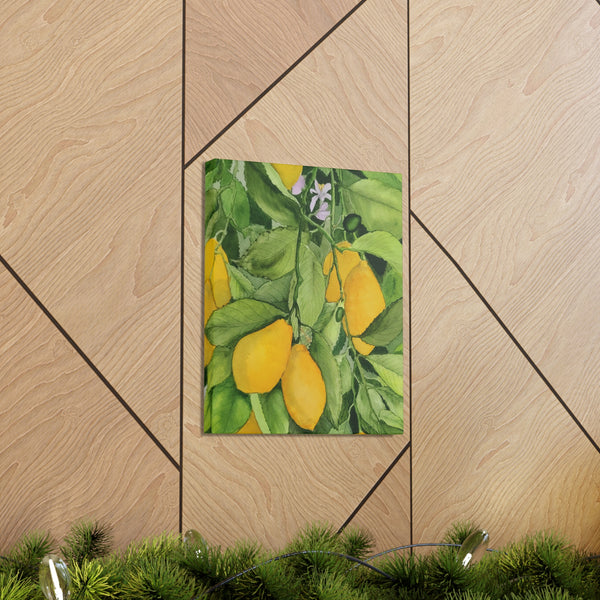 Watercolor Lemons 2 Canvas Gallery Wraps