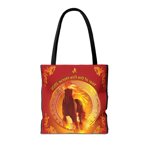 Fire Horse Year Tote Bag – 2026 Lunar New Year Zodiac Tote