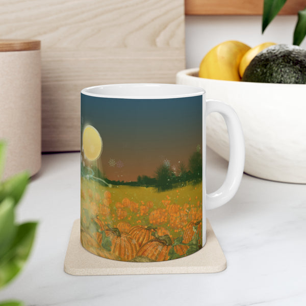 Pumpkin Fairy Ceramic Mug 11oz