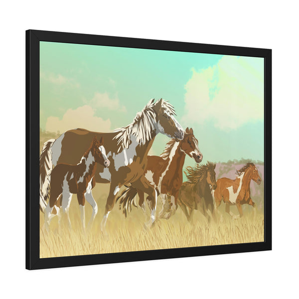 Mustangs Framed Paper Posters