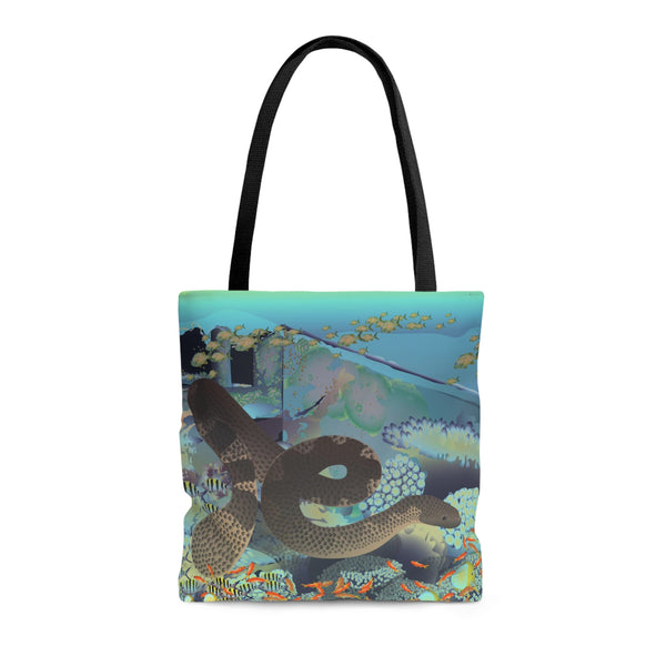 Sea Snake AOP Tote Bag