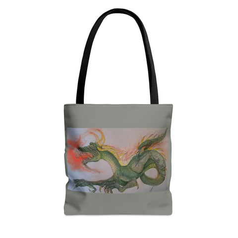 Doodle Dragon AOP Tote Bag
