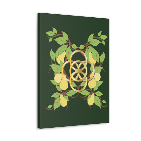 Five Golden Rings of Christmas  Canvas Gallery Wraps